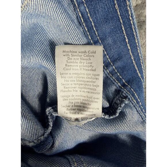 Limited Too Kids Denim Vest Rainbow Unicorn Embroidered Size 10 Cotton Blend - Picture 8 of 9